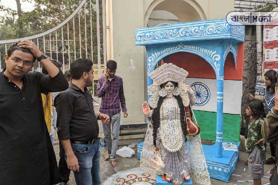 Presidency swaraswati puja