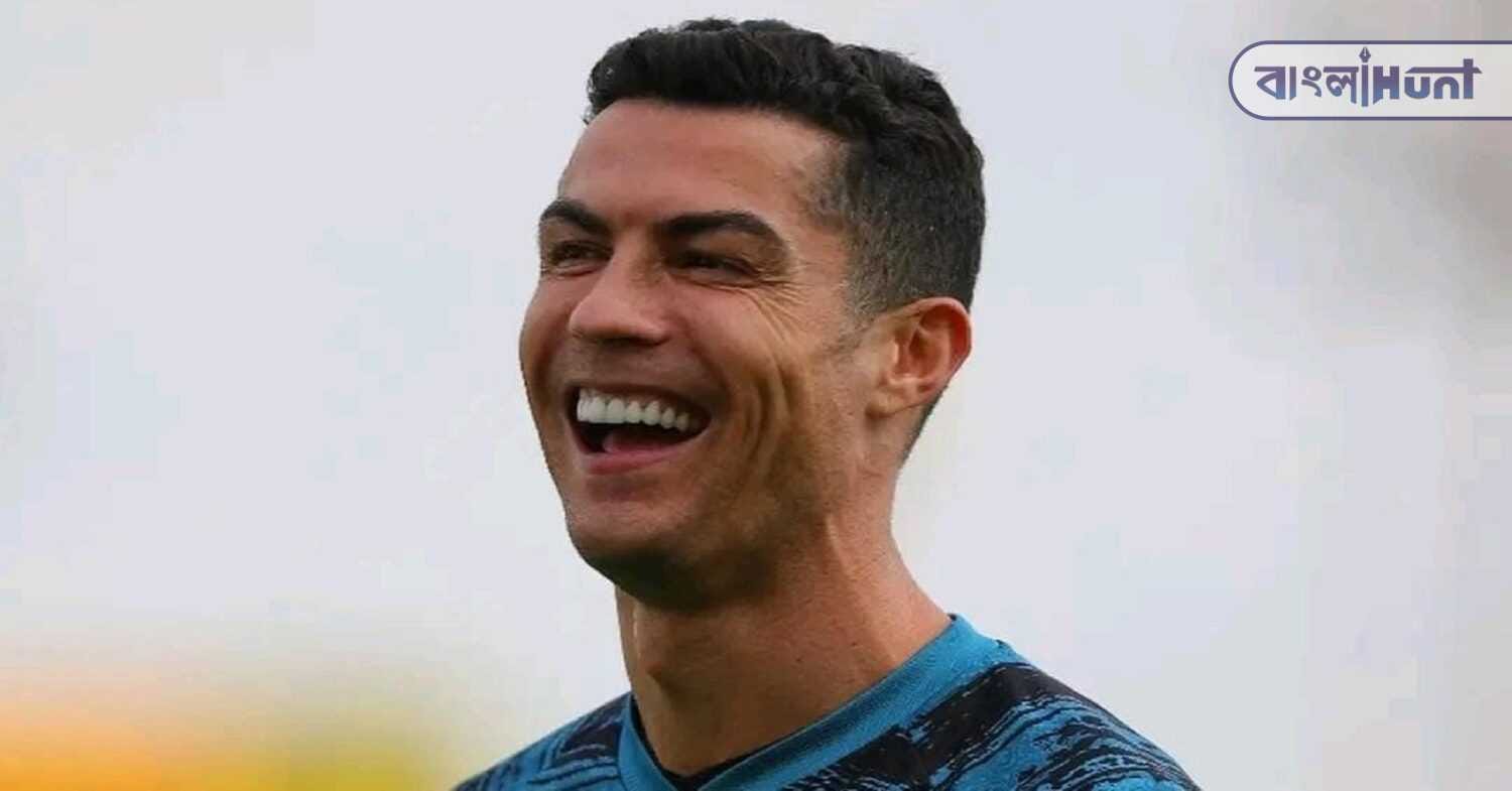 ronaldo smiling