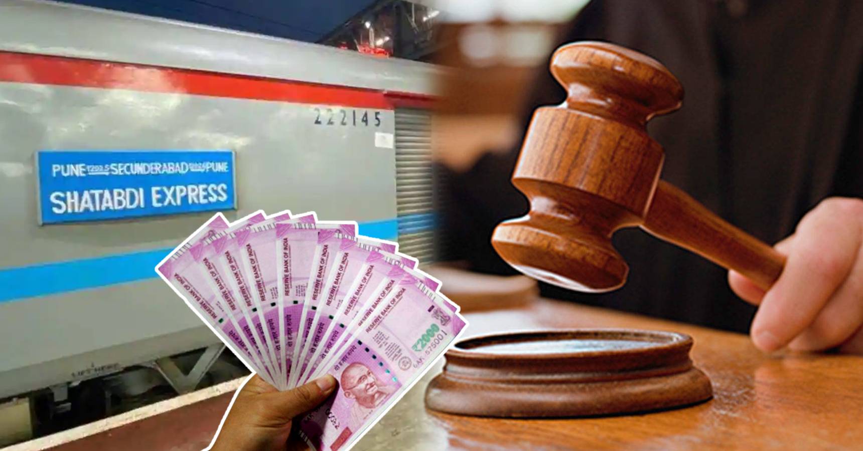 shatabdi express fined 20 thousand