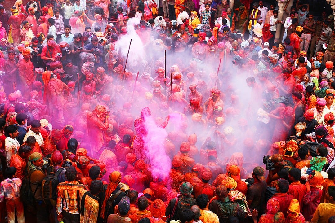Famous Holi celebration in west bengal