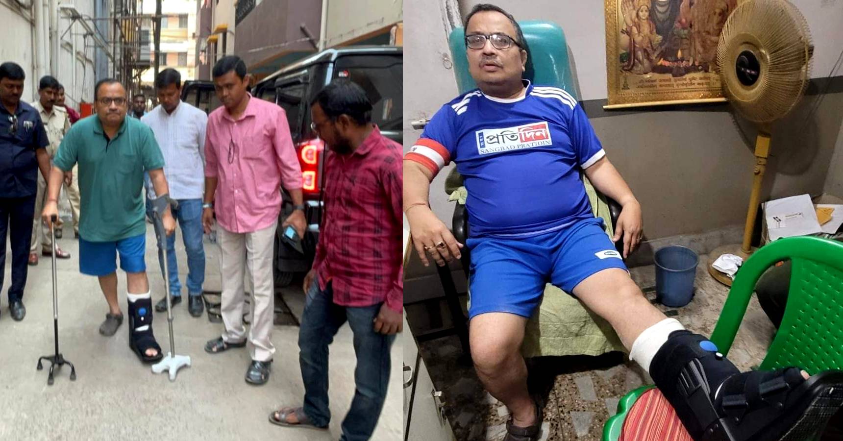 kunal ghosh leg fracture