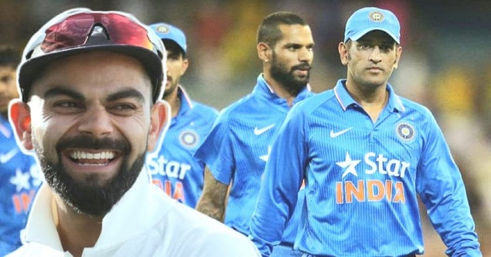 kohli smile sad dhoni