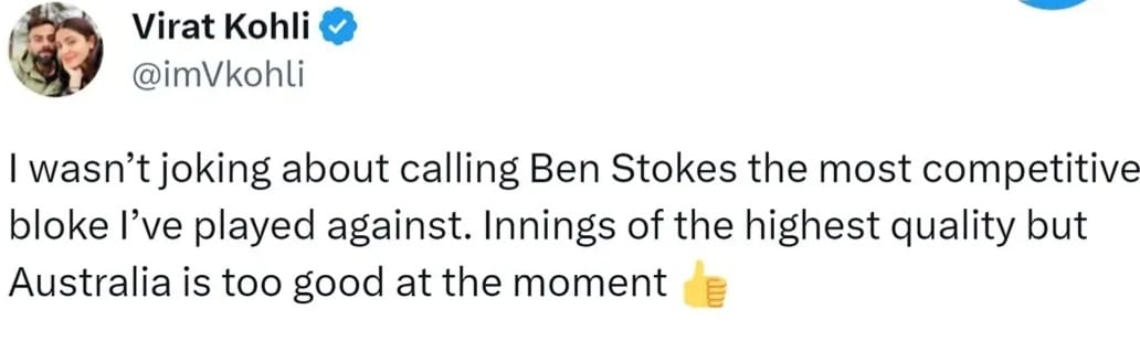 kohli tweet