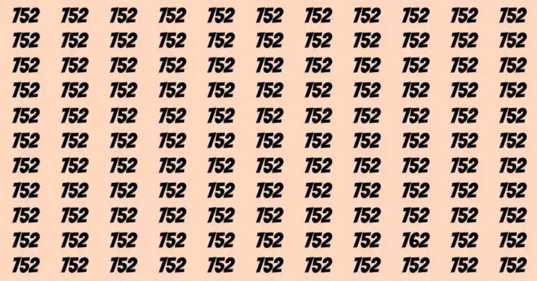 Optical Illusion Find the 762 number in the picture within 8 seconds