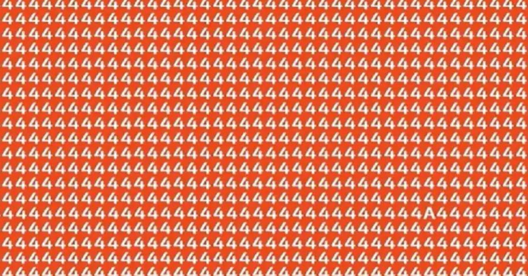 Optical Illusion Find the hidden letter