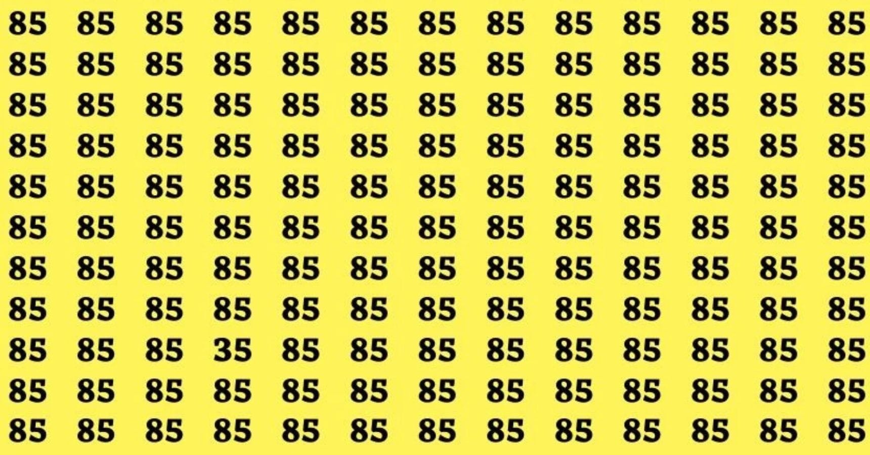 Optical Illusion find the hidden 35 number
