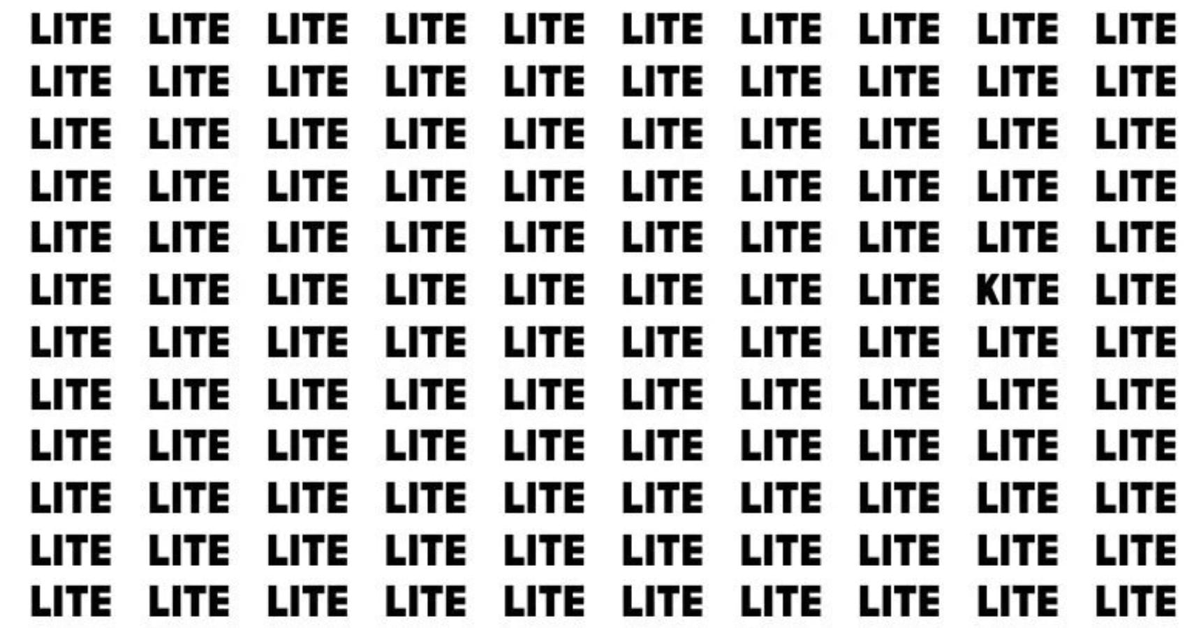 Optical Illusion find the hidden "Kite" word