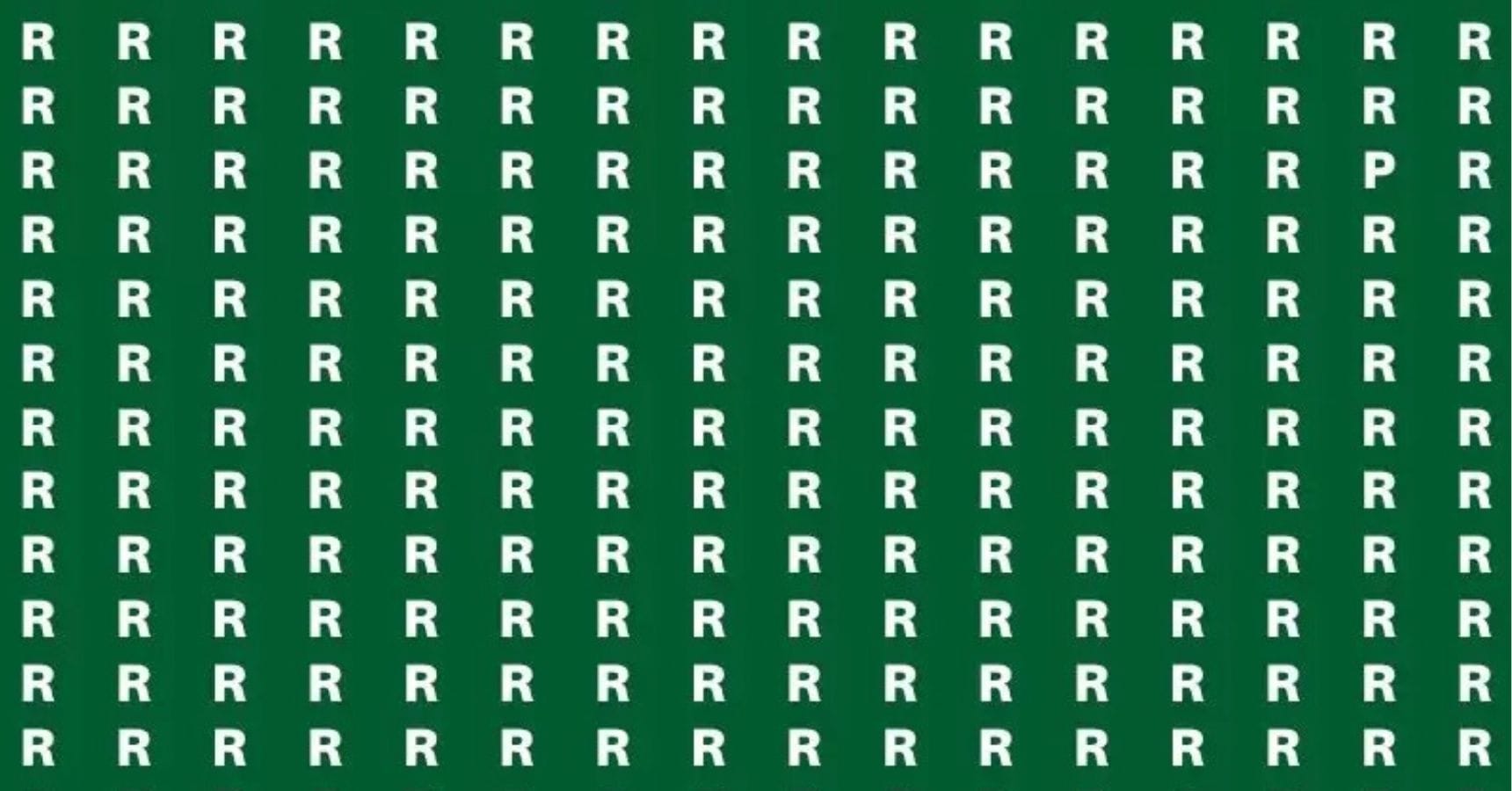 Optical Illusion Find the "P" hidden in the picture