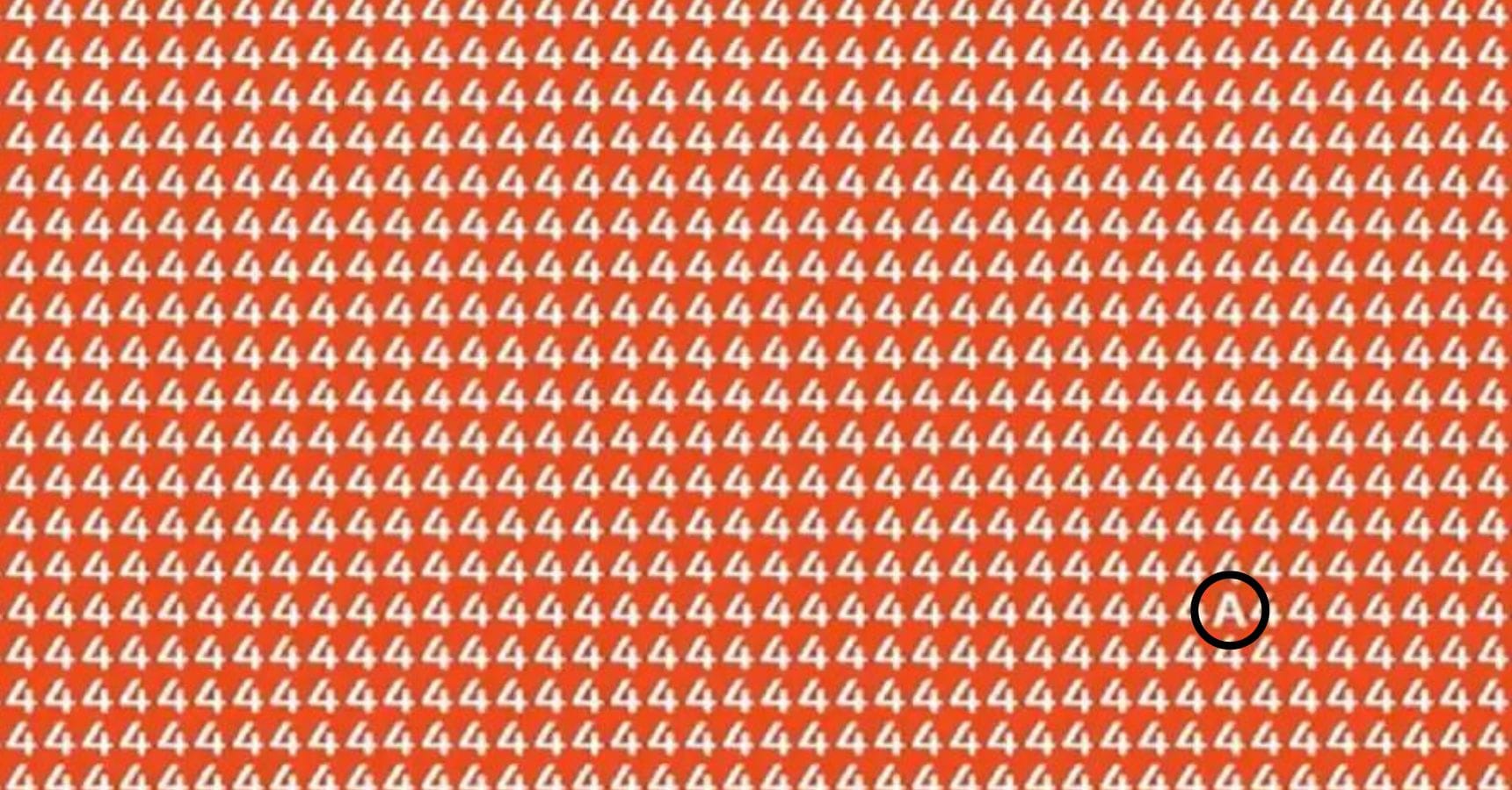 Optical Illusion Find the hidden letter
