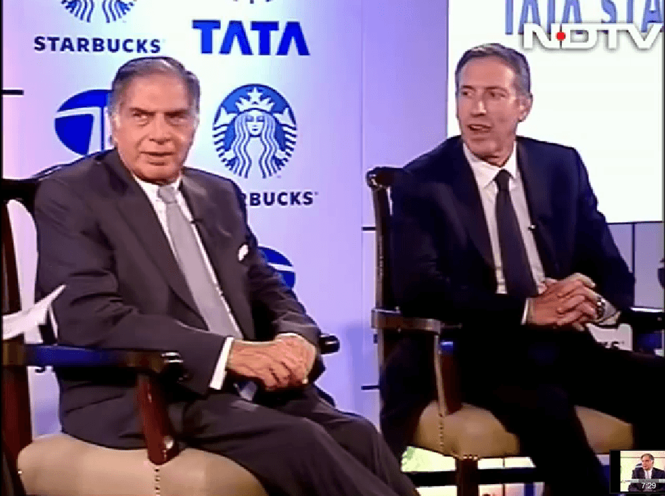 ratan tata and howard schultz