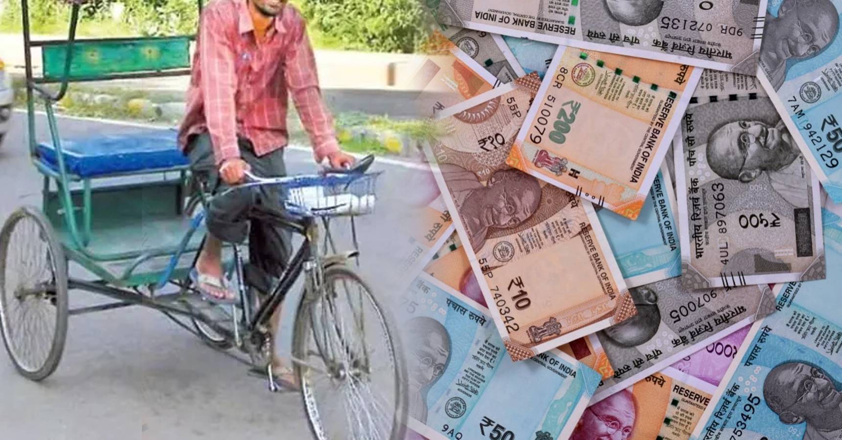 the turnover of the rickshaw puller is 6 crore 67 lakhs