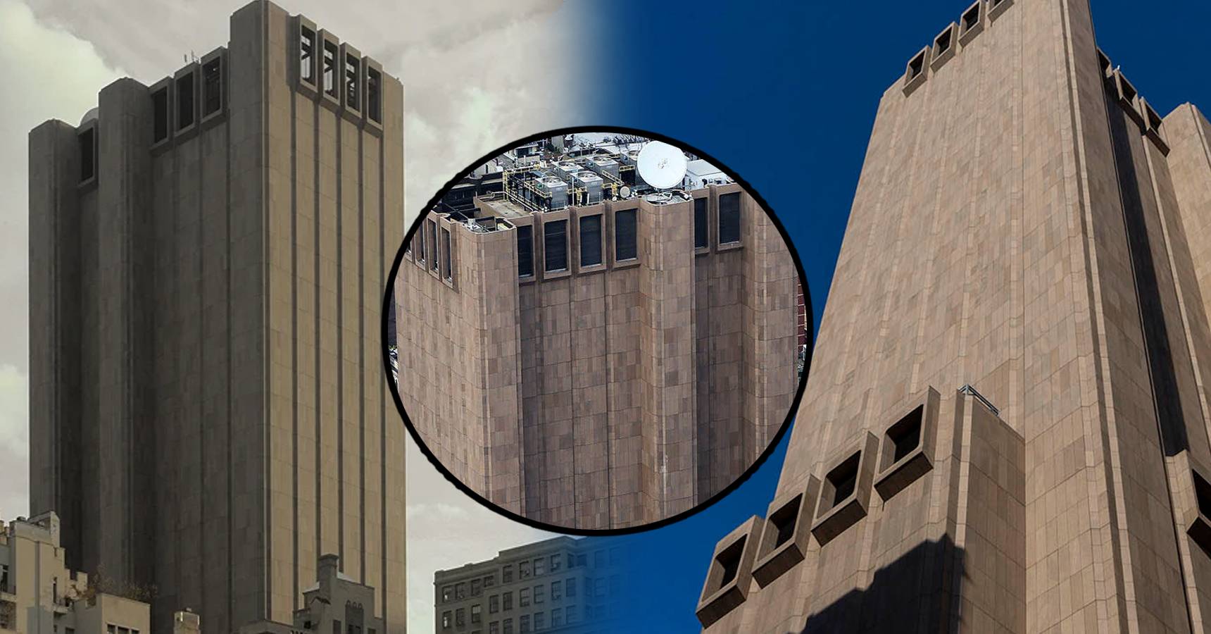 This 29-storey building does not have a single window