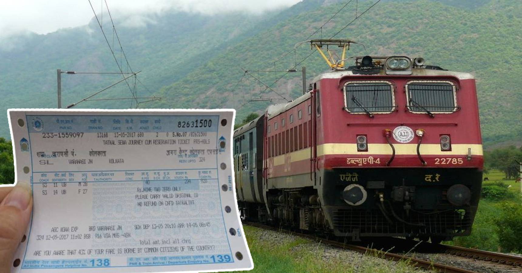 Indian Railways per ticket income
