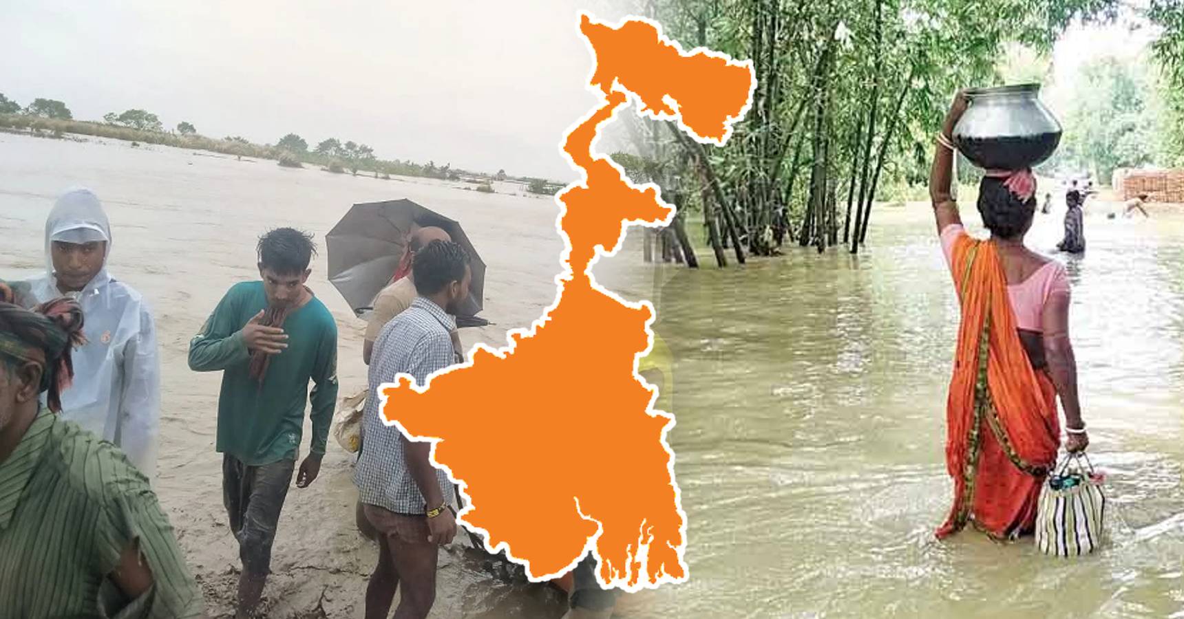 Sudden "route" change of depression caused heavy rain in Bengal