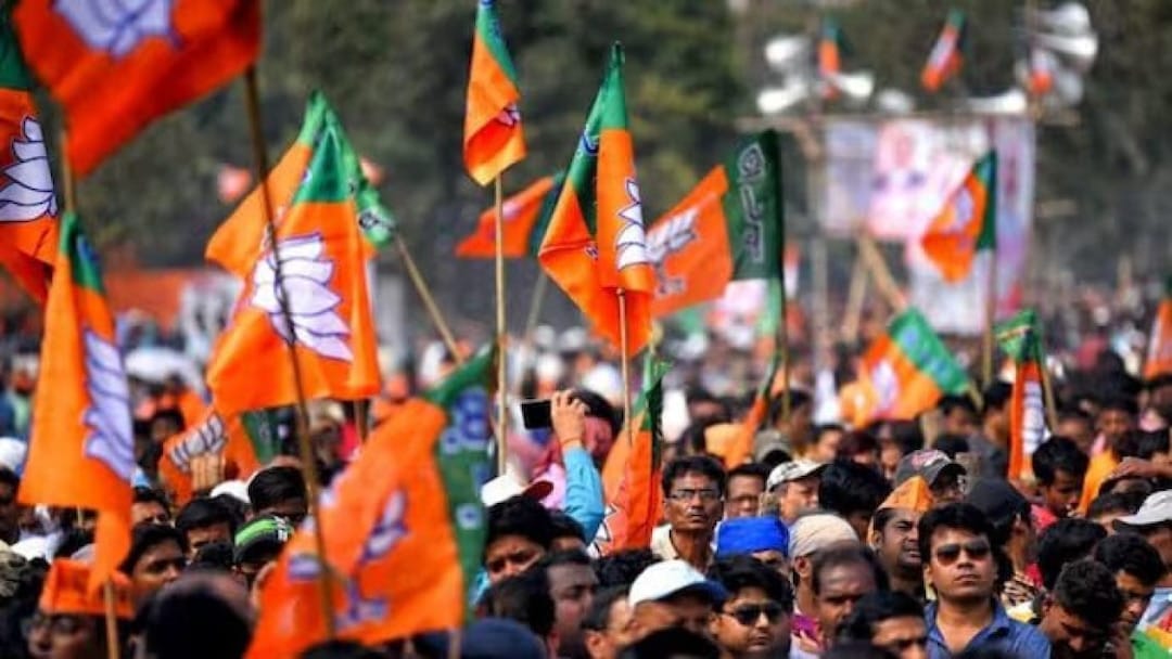 bjp procession sixteen nine