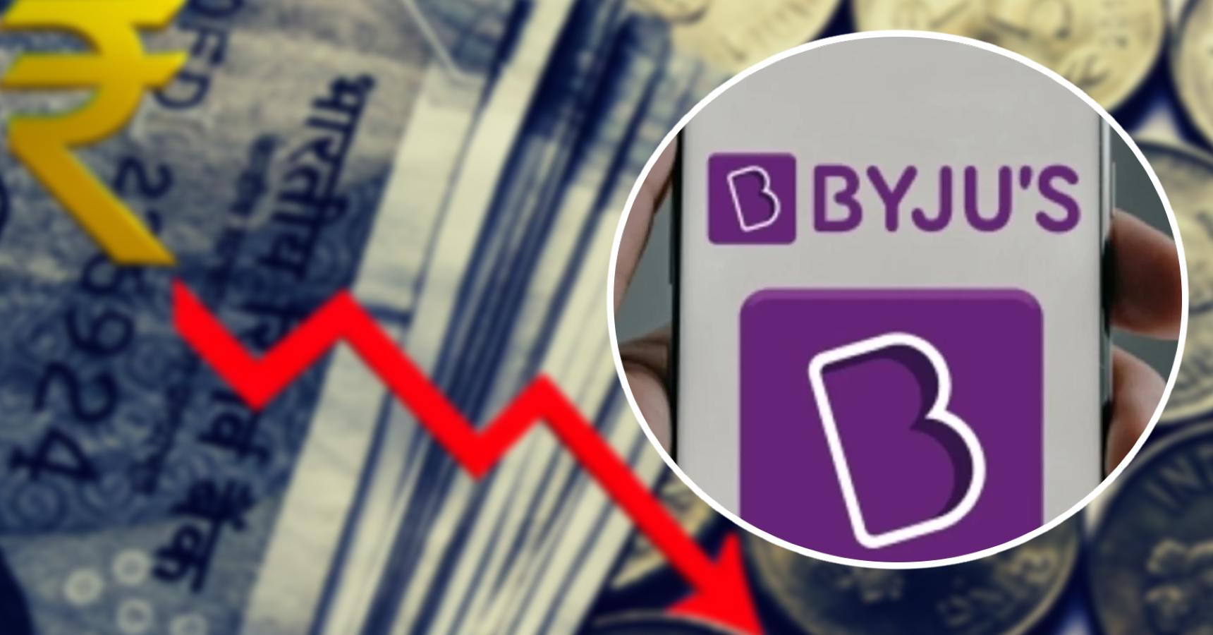 Byju's valuation fell from 22 billion dollar to less than 3 billion dollar