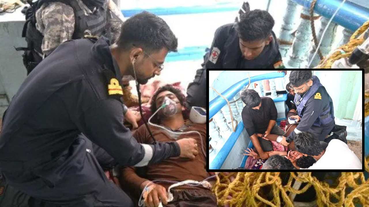 Indian Navy saved the lives of Pakistanis again.