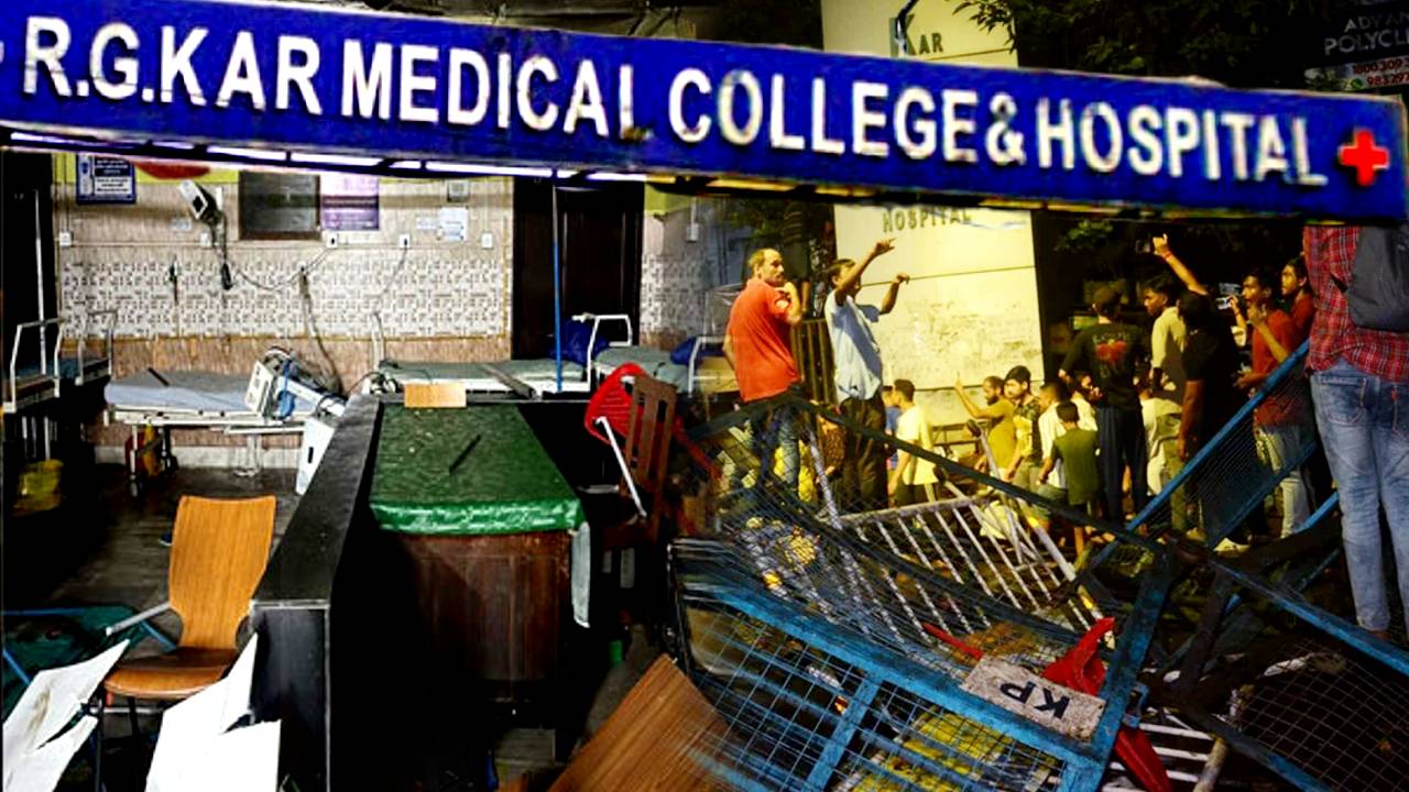RG Kar Hospital attack hooligans vandalized emergency department medicines