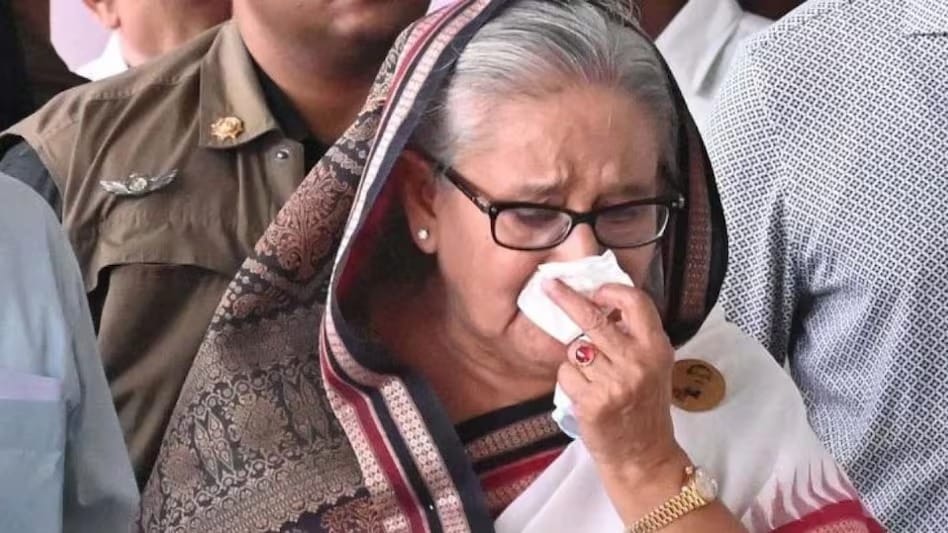 Sheikh Hasina is looking for a safe place.