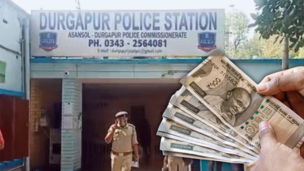 2 policemen arrested in case of looting money from businessman in Durgapur.
