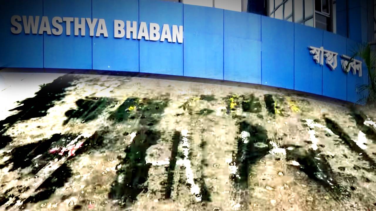 RG Kar case junior doctors slogans wipe out from Swasthya Bhaban area