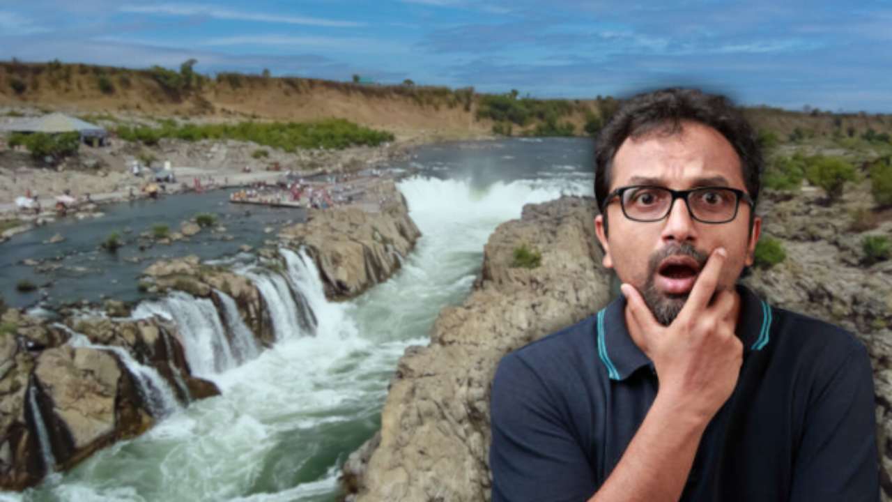 The one river always flows in the opposite direction in India.