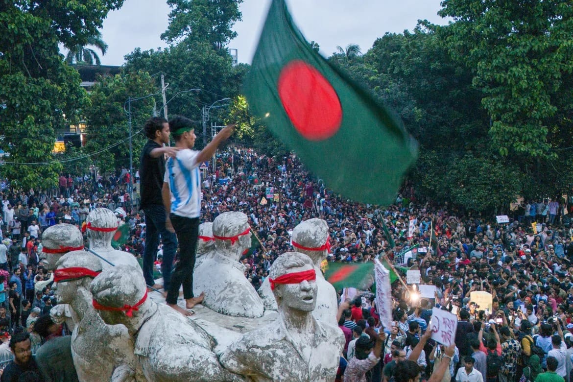 Bangladesh Vidyasagar Statue was vandalized.