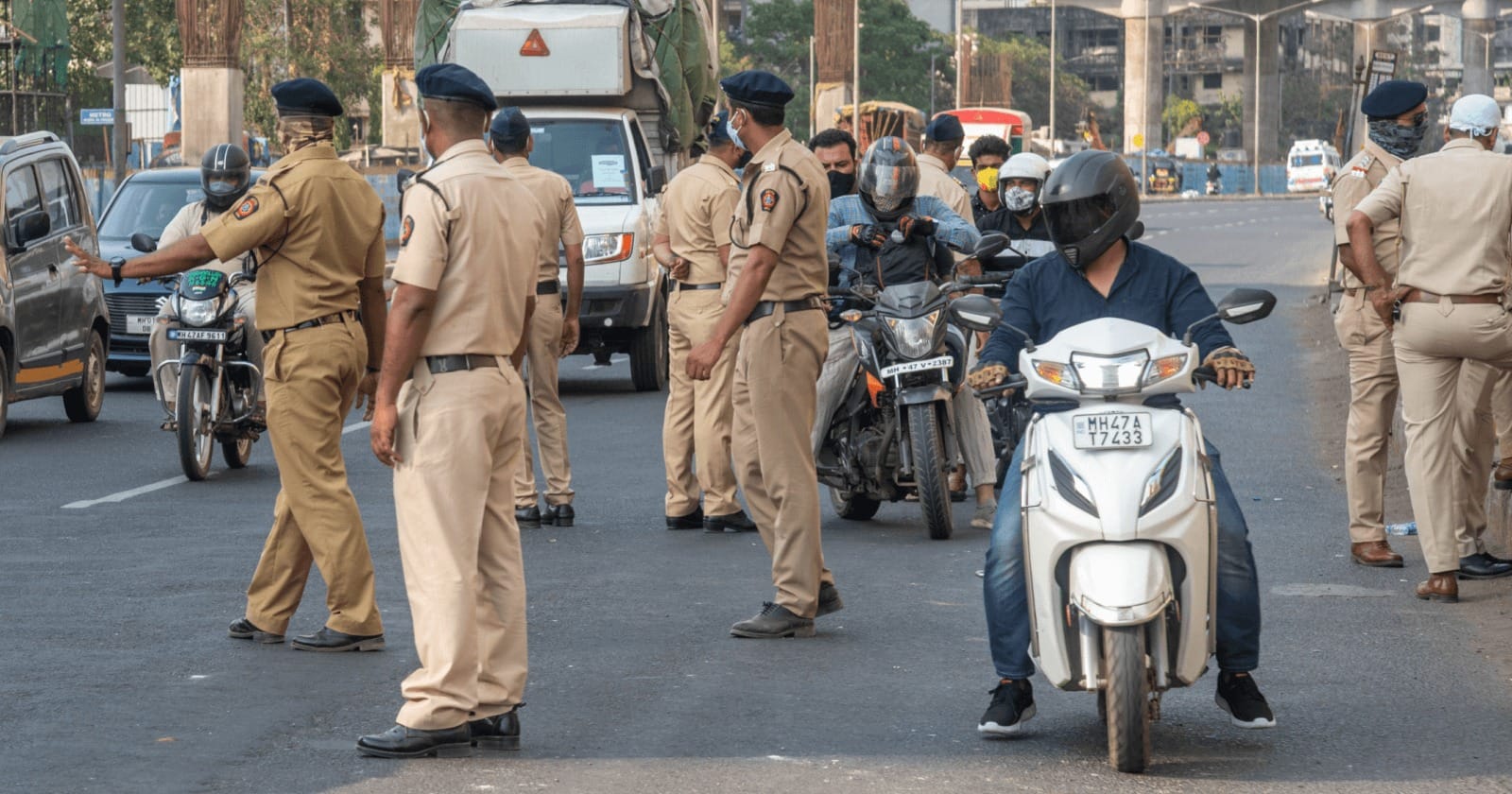 Be careful before breaking traffic rules.