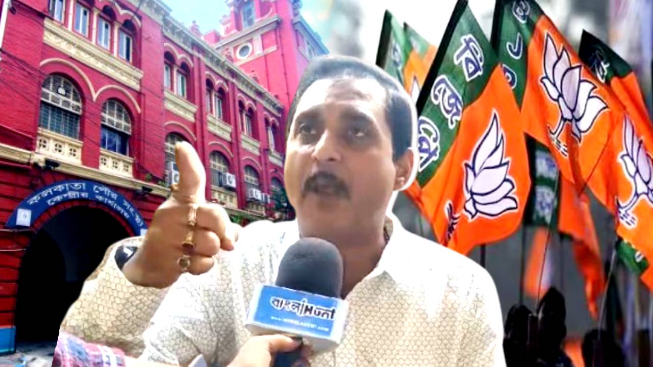 BJP Councilors including Sajal Ghosh walks out from Kolkata Municipal Corporation session