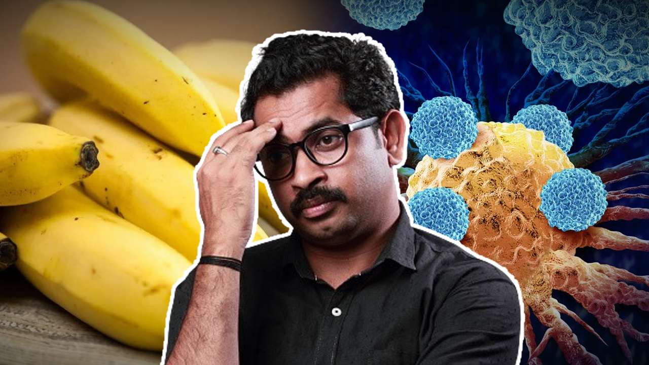 Banana causes cancer bad effects on your health.