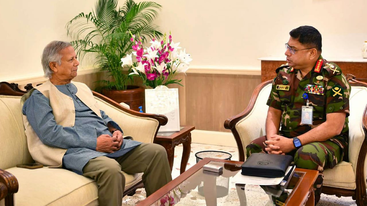 Yunus and waker uz zaman meeting in Bangladesh