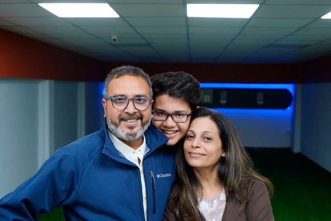 Bengali Olympian participating in the National Championship with family.