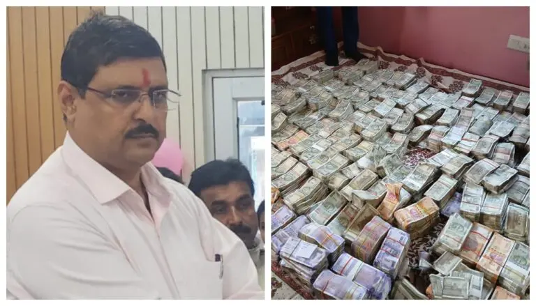 Vigilance raid at deo residence and huge cash found