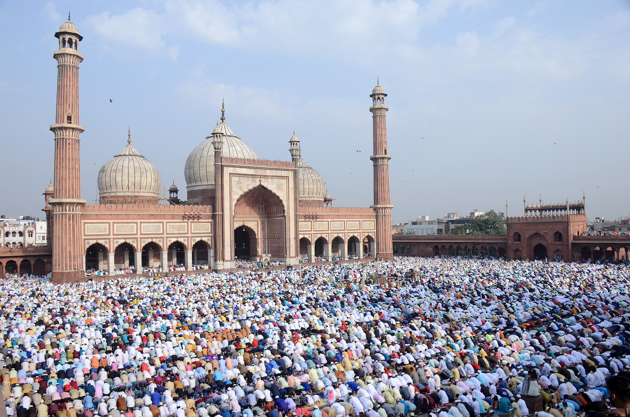 Eid namaz prayer for Narendra modi in delhi 
