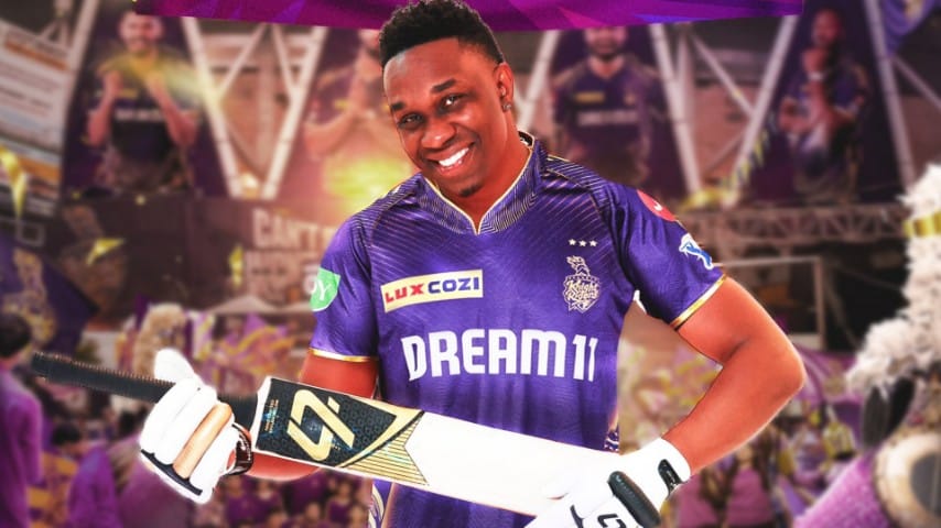 Kolkata Knight Riders Dwayne Bravo.