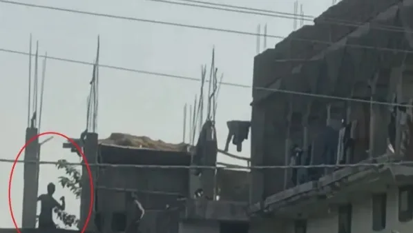 Stone Pelting at Durga Temple Devotees