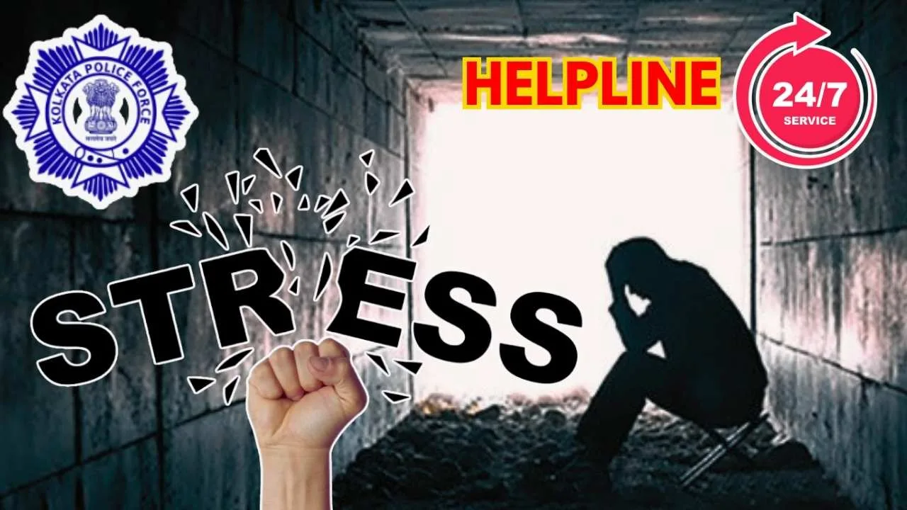 Kolkata police helpline for mental depression.