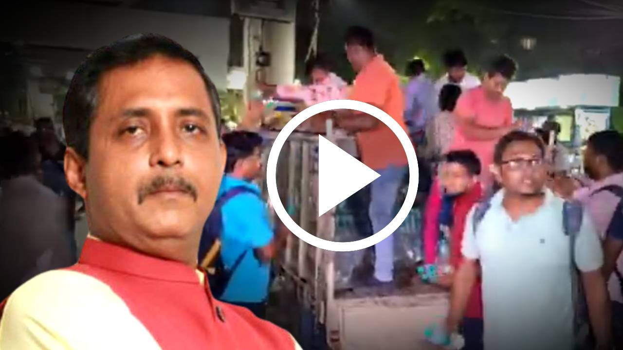 BJP councilor Sajal Ghosh arranged water bio toilet for SSC recruitment scam jobless protestor