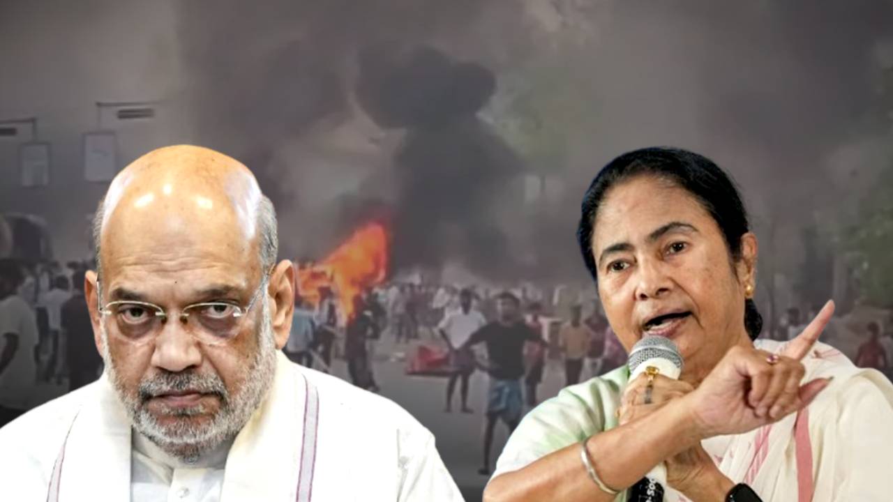 CM Mamata Banerjee accused Amit Shah over Murshidabad violence