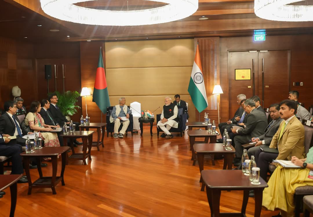 Meeting of Narendra Modi-Mohammad Yunus.