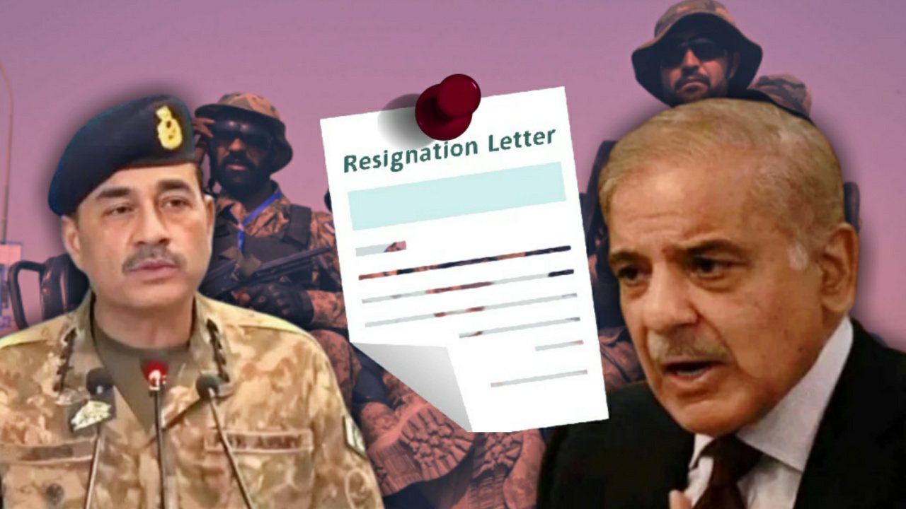 Pakistan army jawans giving resignation 