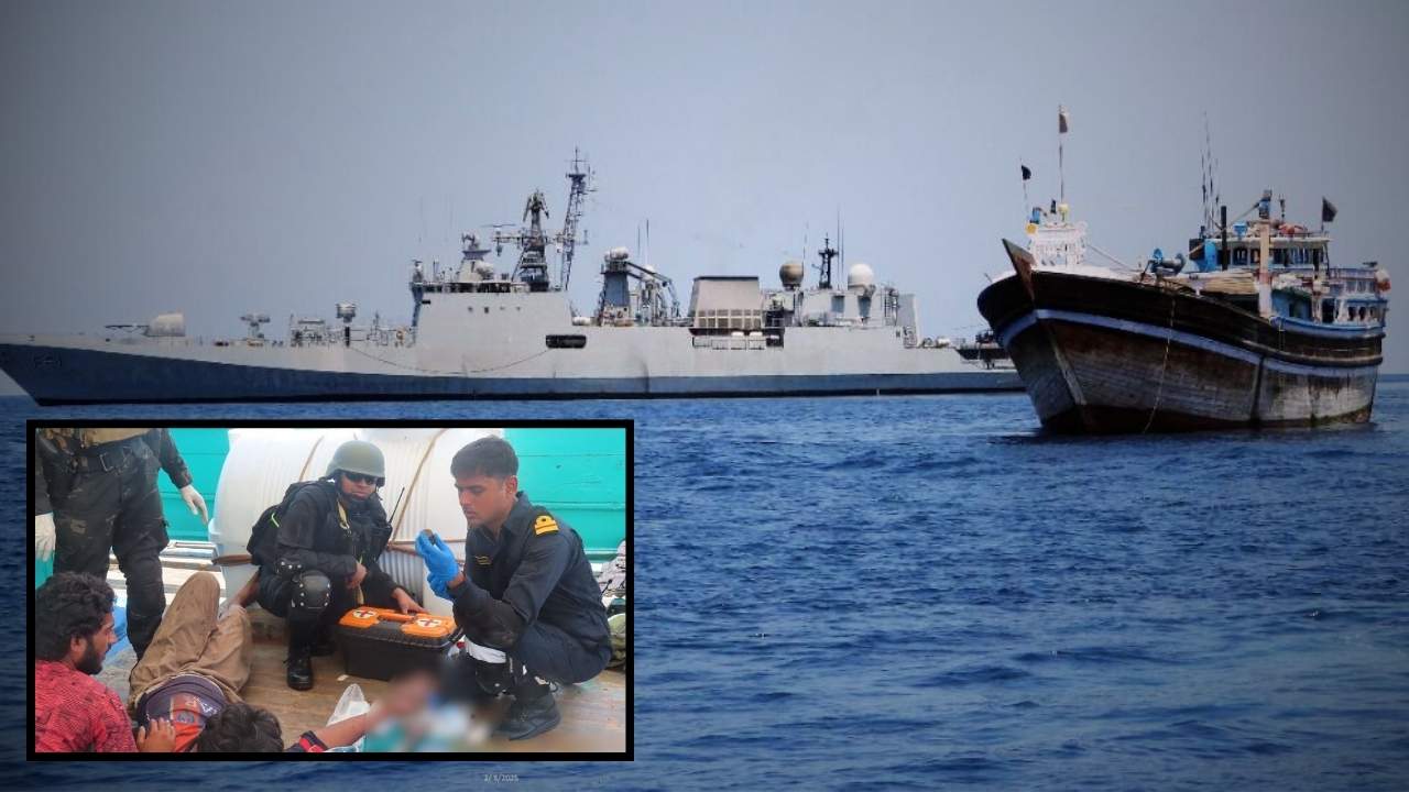 Indian Navy helps fisherman of Pakistan.