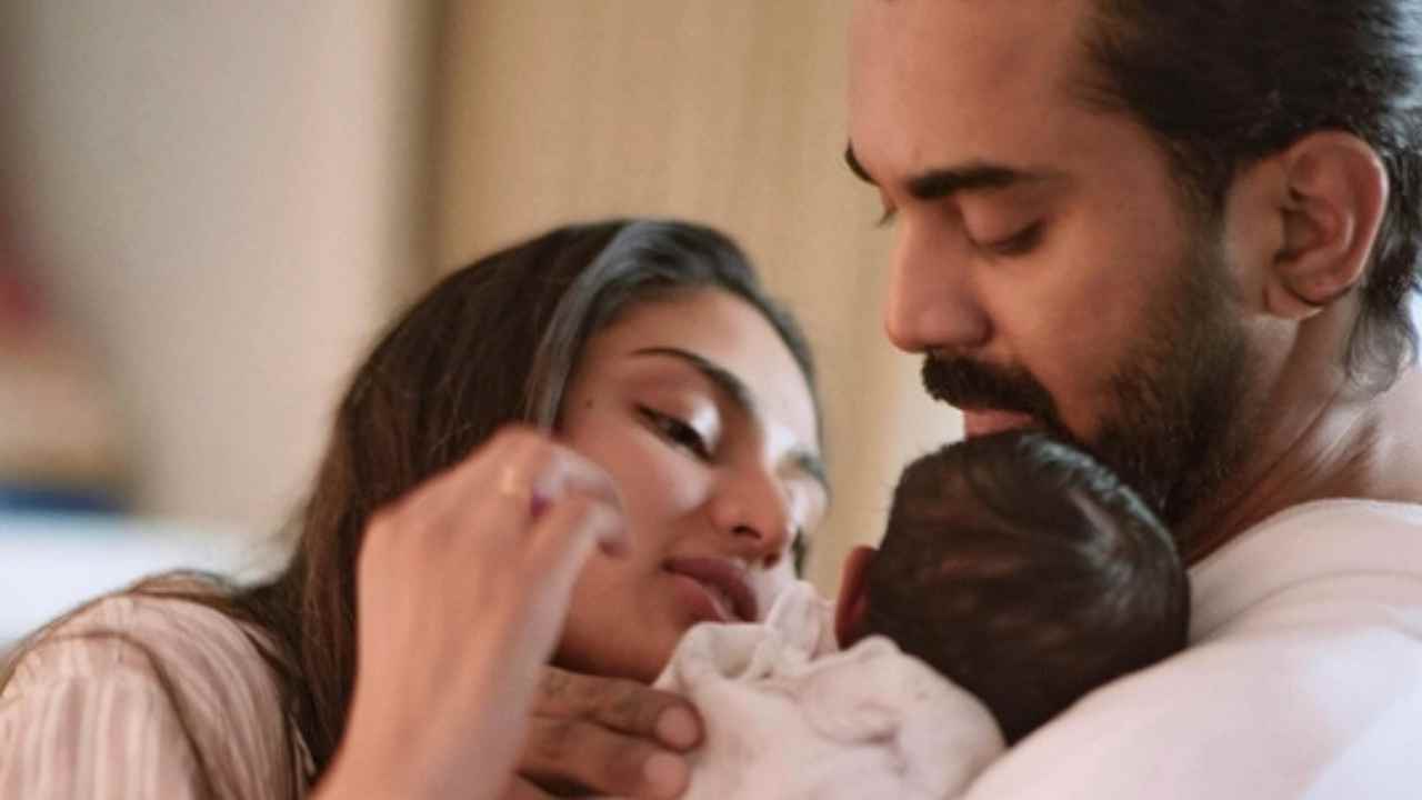 KL Rahul brings up daughter's name.