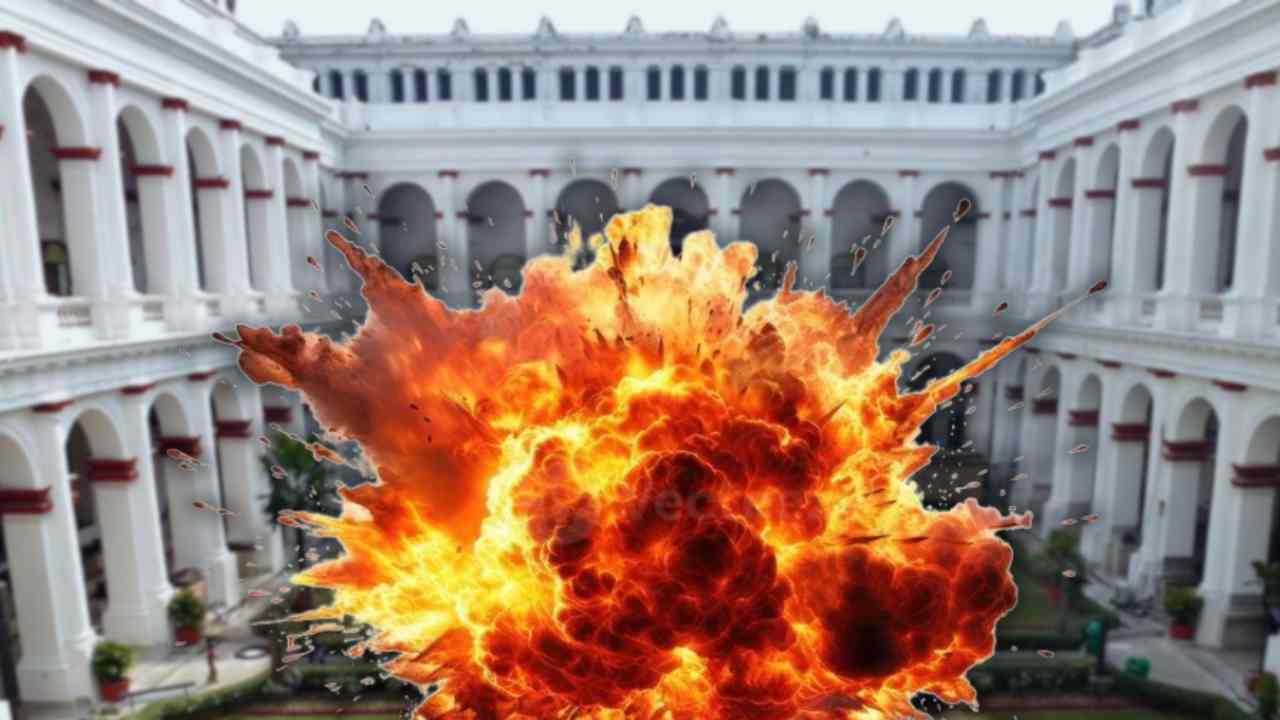 Threatening message about explosion at Kolkata Museum.
