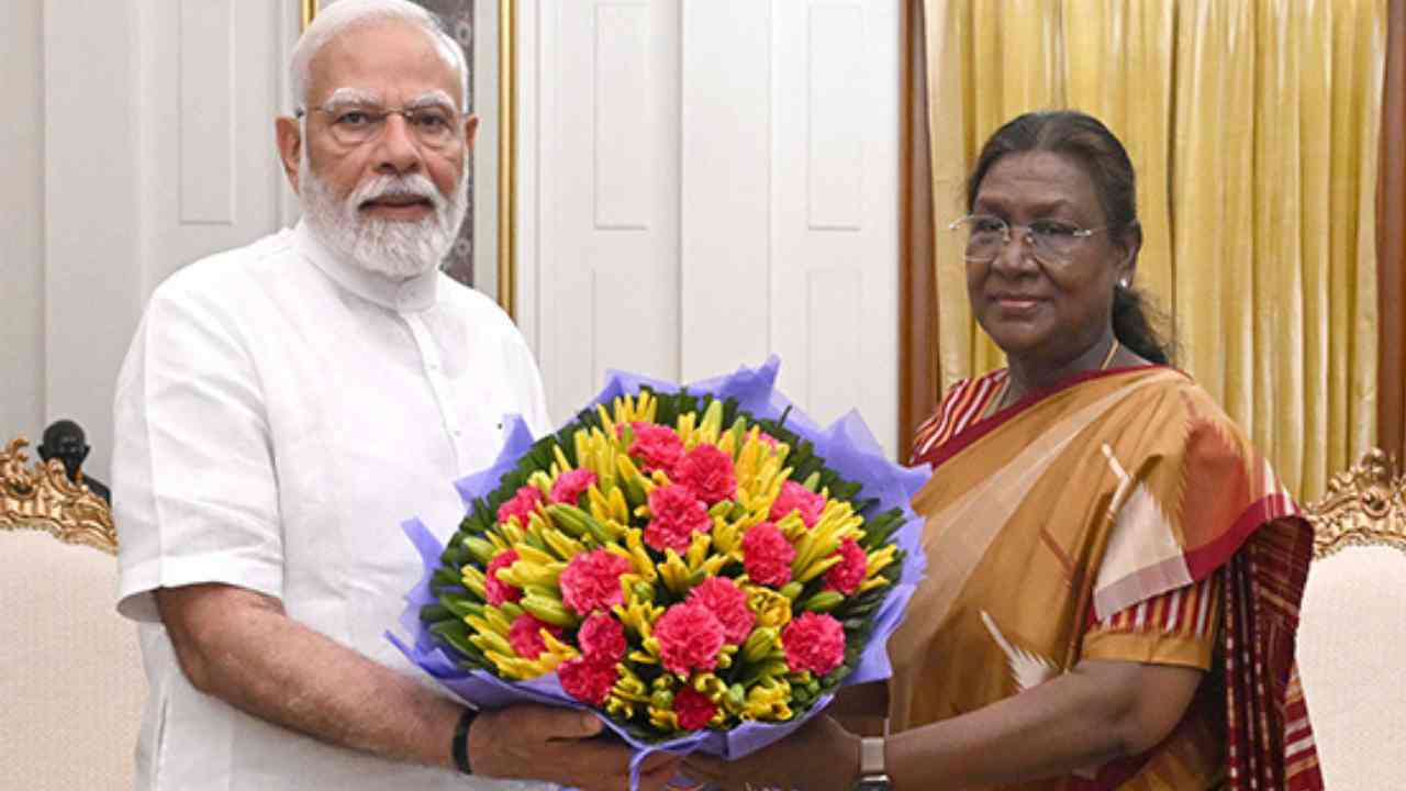 Modi meets President Draupadi Murmu amid West Bengal incident.