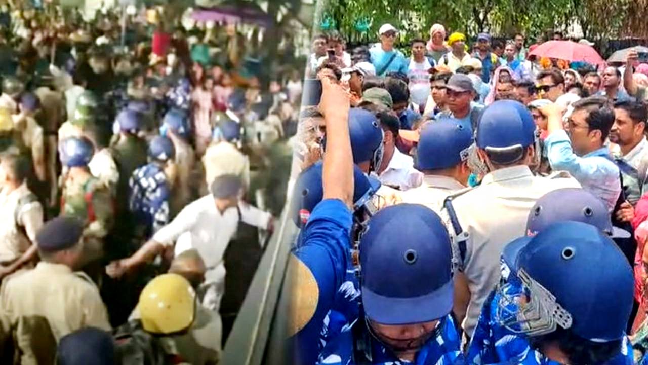 Police said they had no choice but to laathicharge in ssc scam protest 