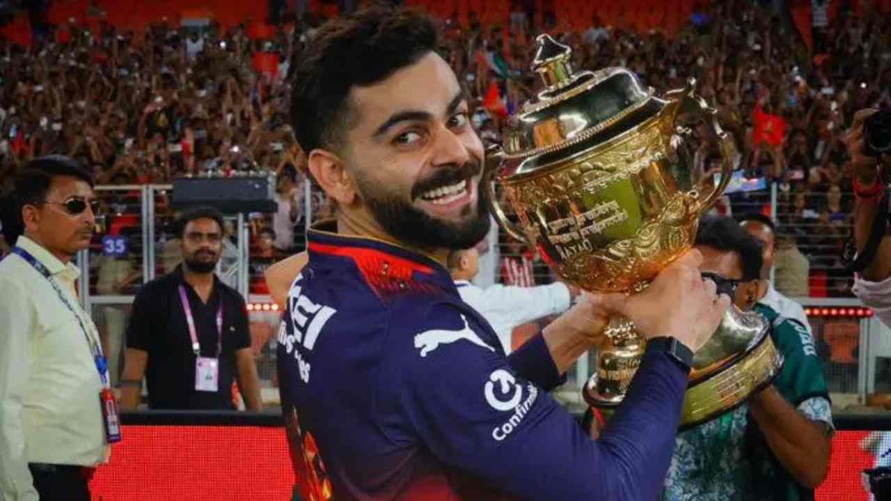 What did Virat Kohli say after winning the trophy in IPL.